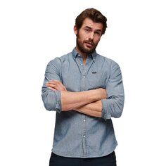 Рубашка Superdry Cotton Oxford, синий