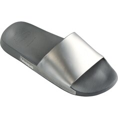 Шлепанцы Havaianas Slide Classic Metallic, серебряный