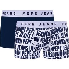 Трусы Pepe Jeans Allover Logo Trunk 2 шт, белый