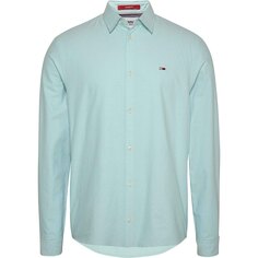 Рубашка Tommy Jeans Classic Oxford, зеленый