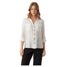 Рубашка Vero Moda Bumpy Petite, белый