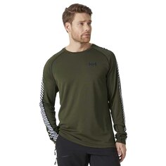 Базовый слой Helly Hansen Lifa Active Stripe Crew, зеленый