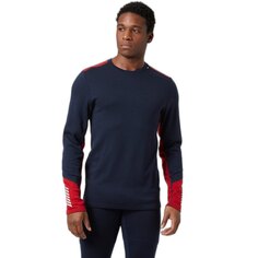 Базовый слой Helly Hansen Lifa Merino MidWeight Crew, синий