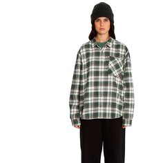 Рубашка Volcom Plaid To Meet U, зеленый