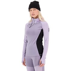 Базовый слой Mons Royale Olympus Half Zip, фиолетовый