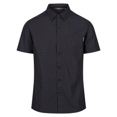 Рубашка с коротким рукавом Regatta Mindano VI Floral, черный