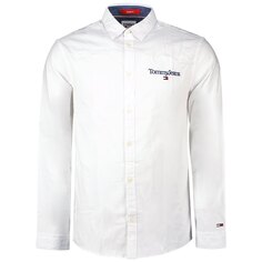 Рубашка с коротким рукавом Tommy Jeans Serif Linear Oxford, белый