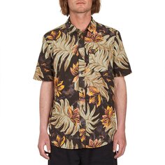 Рубашка с коротким рукавом Volcom Marble Floral, черный