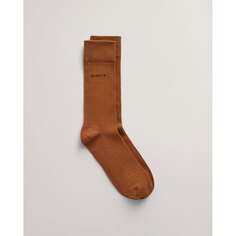 Носки Gant Rib, коричневый