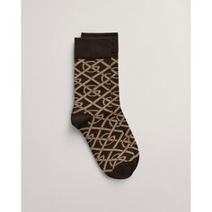 Носки Gant Pattern, коричневый
