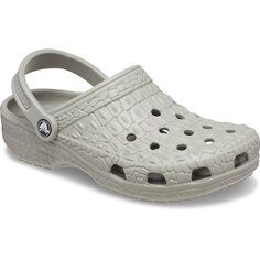 Сабо Crocs Classic Crocskin, серый