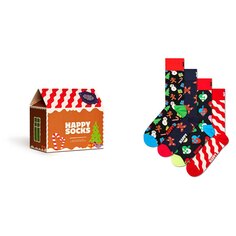 Носки Happy Gingerbread Houses Gift Set Half 4 шт, разноцветный