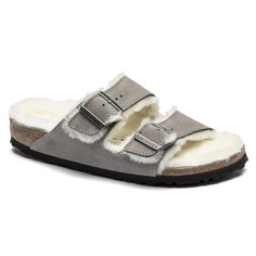 Сандалии Birkenstock Arizona Vl Stone Coin Lammfell, серый