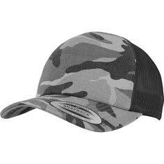 Бейсболка Brandit Camo Trucker, серый