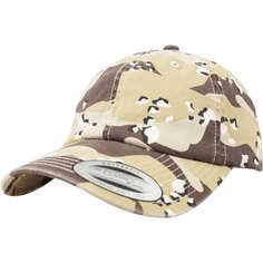 Бейсболка Brandit Low Profile Camo Washed, бежевый