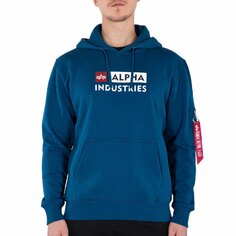 Свитер Alpha Industries Block-Logo, синий