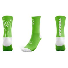Носки Otso Calcetines Yepaa! Multi-sport Medium Cut Verde Fluor, зеленый