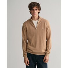 Свитер Gant 8040523 Half Zip, коричневый