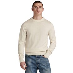 Свитер G-Star Premium Core R Crew Neck, бежевый