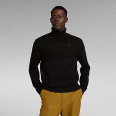 Свитер G-Star Structure Turtle Neck, черный