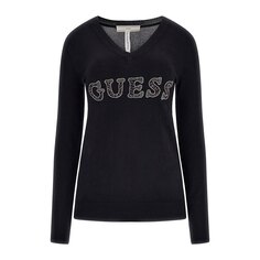 Свитер Guess Anne Logo V Neck, черный