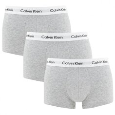 Боксеры Calvin Klein Low Rise 3 шт, серый