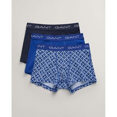 Боксеры Gant Pattern 3 шт, синий