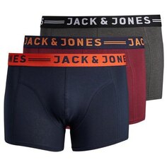 Боксеры Jack &amp; Jones Lich Field Plus 3 шт, красный