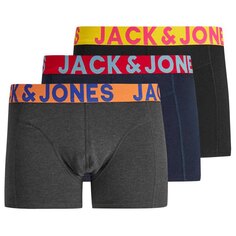 Боксеры Jack &amp; Jones Crazy Solid 3 шт, черный