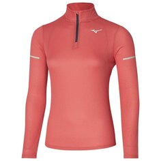 Футболка Mizuno DryAeroFlow Half Zip, розовый