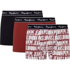 Боксеры Pepe Jeans Allover Logo 3 шт, разноцветный