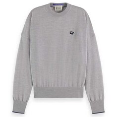 Свитер Scotch &amp; Soda The Free Spirit Peace Bird Crew Neck, серый