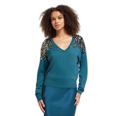 Свитер Scotch &amp; Soda Embellished V Neck, синий