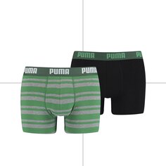Боксеры Puma Heritage Stripe 2 шт, зеленый