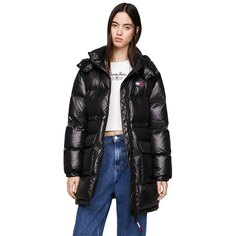 Пальто Tommy Jeans Midi Alaska, черный