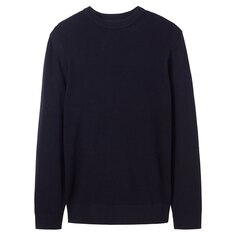 Свитер Tom Tailor 1038198 Structured Knit Crew Neck, синий