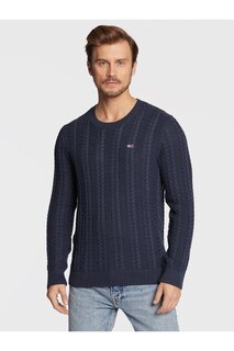 Свитер Tommy Jeans Round Neck, синий