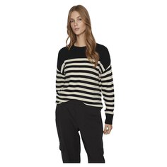 Свитер Vila Ril Rib Stripe, черный