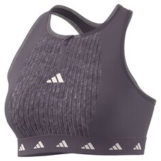 Спортивный бюстгальтер adidas Powerimpact TF AOP, серый