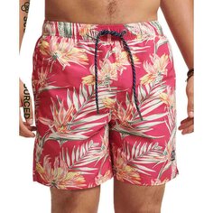 Шорты для плавания Superdry Vintage Hawaiian, розовый