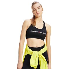 Спортивный бюстгальтер Tommy Hilfiger Mid Intensity Graphic, черный