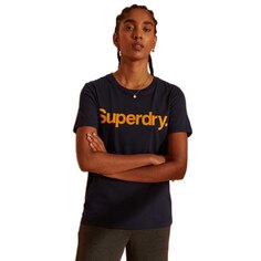 Футболка Superdry Core Logo Flock, синий