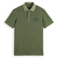 Поло Scotch &amp; Soda Garment Dye Jersey, зеленый
