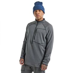 Толстовка Burton Stockrun Grid Half Zip, серый