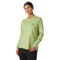 Футболка с длинным рукавом Helly Hansen F2F W Organic Cotton, зеленый