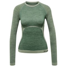 Футболка с длинным рукавом Hummel Cleaa Seamless, зеленый