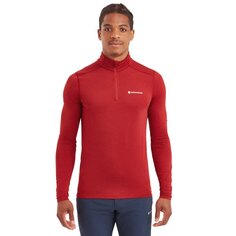 Футболка с длинным рукавом Montane Dart XT Half Zip, красный