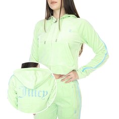 Толстовка Juicy Couture Contrast Madison Full Zip, зеленый