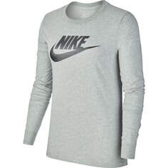Футболка с длинным рукавом Nike Sportswear Essential Icon Futura, серый