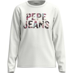 Футболка с длинным рукавом Pepe Jeans Luna, белый